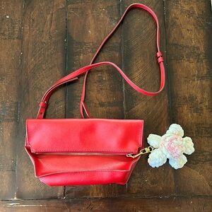 Jcrew leather crossbody bag